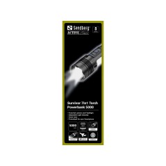 Sandberg Survivor 7in1 Torch PB 5000 - Versatile Power Bank & Bright Flashlight for All Adventures!
